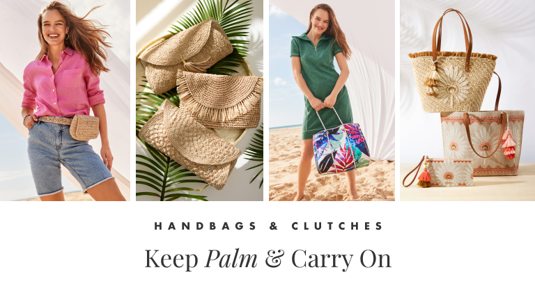 Handbags & Clutches. Keep Palm and Carry On.