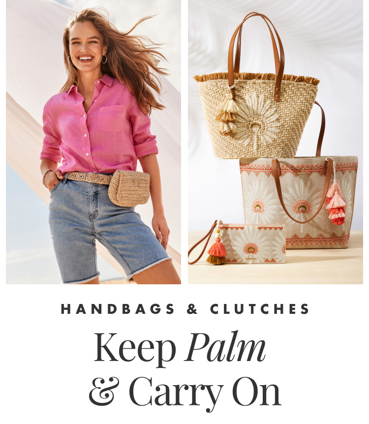 Handbags & Clutches. Keep Palm and Carry On.