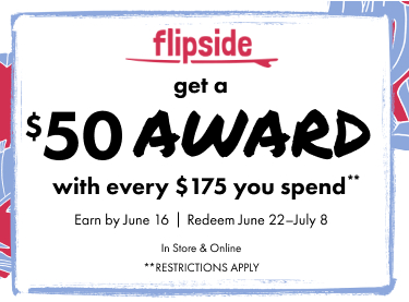 Flipside - Get a $50 award with every $175 you spend
