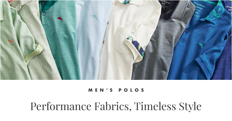 Men's Polos. Performance Fabrics, Timeless Style.
