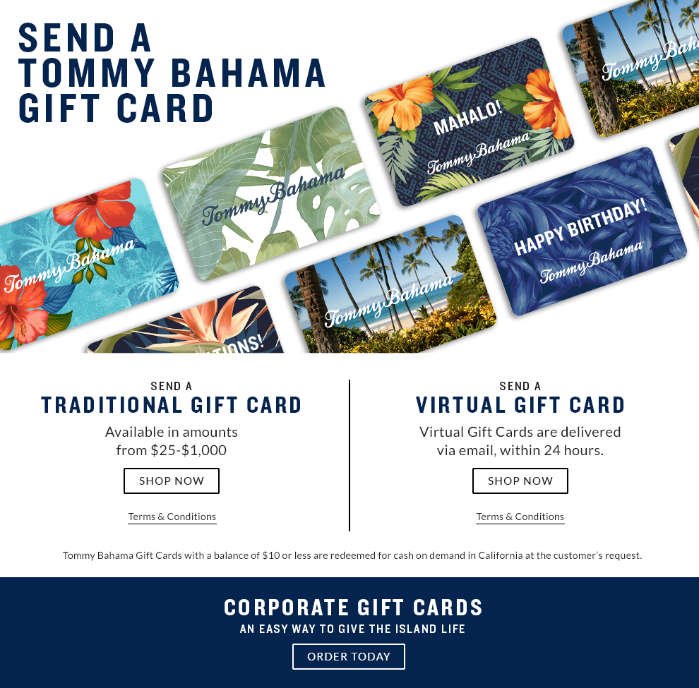 Shop – Gift Cards and Give the Island 
