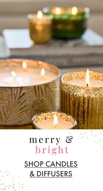Merry & Bright. Shop Candles & Diffusers. 
