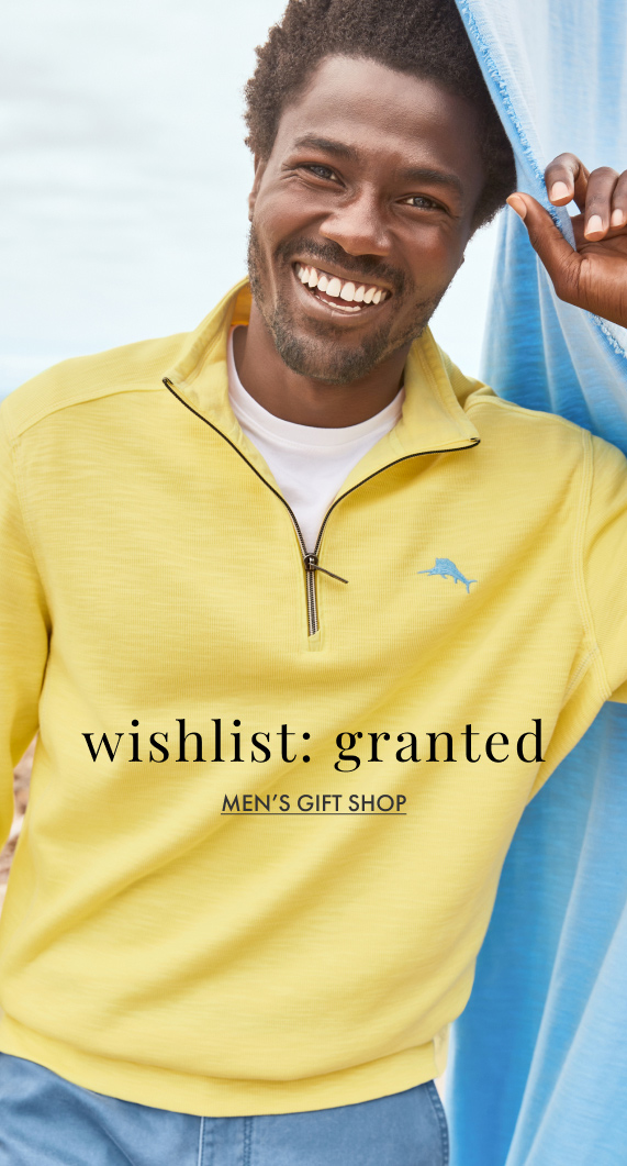 Wishlist: granted. Men's Gift Shop.