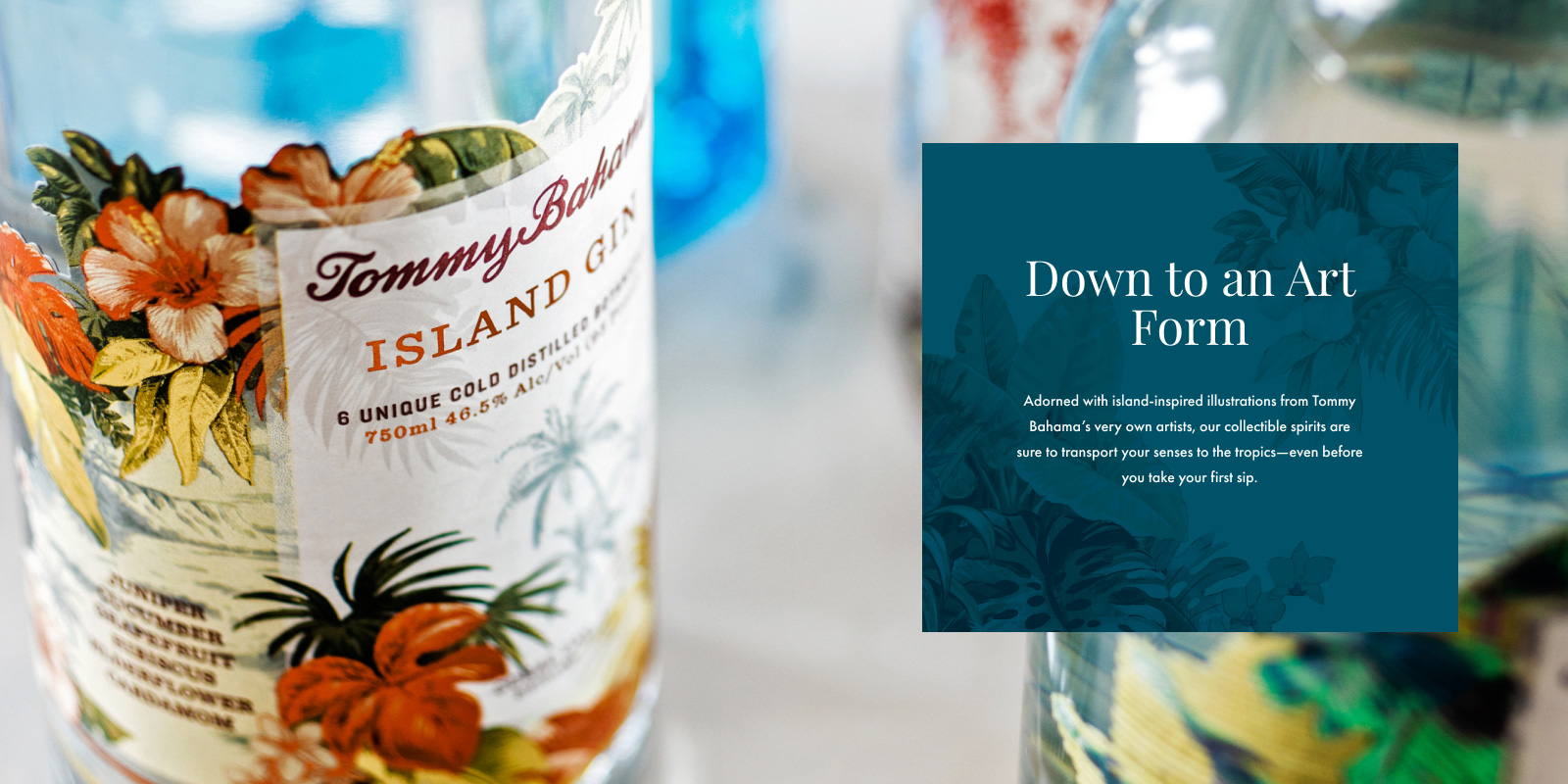 Down to an Art Form: Bottle illustrations inspired by Tommy Bahama's artists