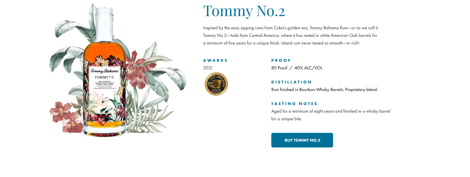 Shop Tommy Bahama Tommy No. 2 Rum