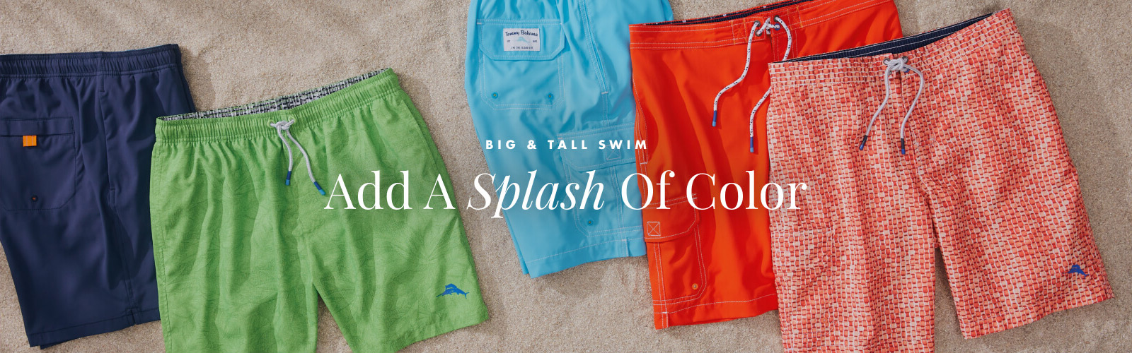 Big & Tall Swim Add A Splash Of Color