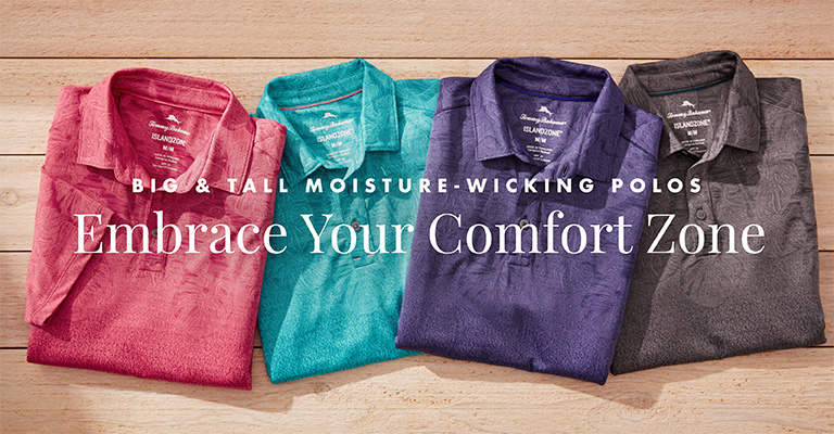Big & Tall Moisture-Wicking Polos - Embrace Your Comfort Zone