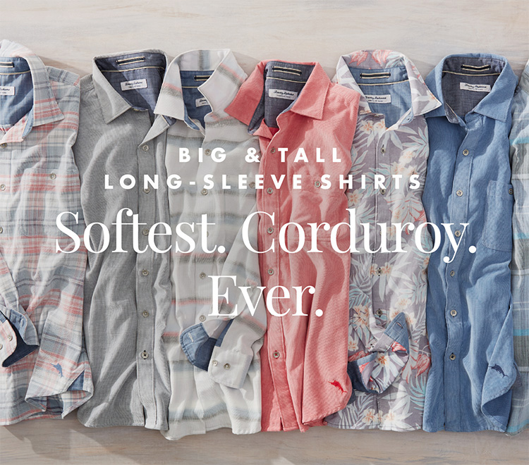 Big & Tall Long-Sleeve Shirts: Softest. Corduroy. Ever.