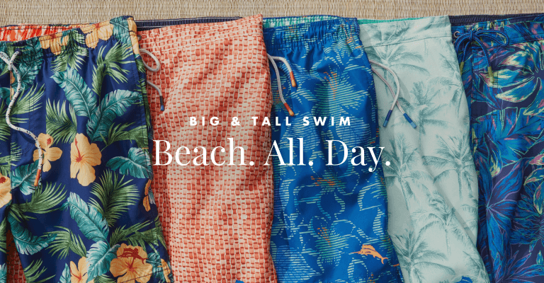 Big & Tall Swim: Beach. All. Day.