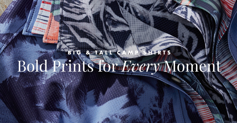 Big & Tall Campshirts - Bold Prints for Every Moment