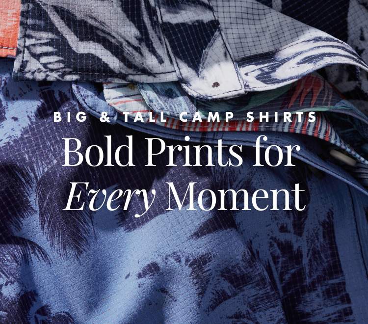 Big & Tall Campshirts - Bold Prints for Every Moment