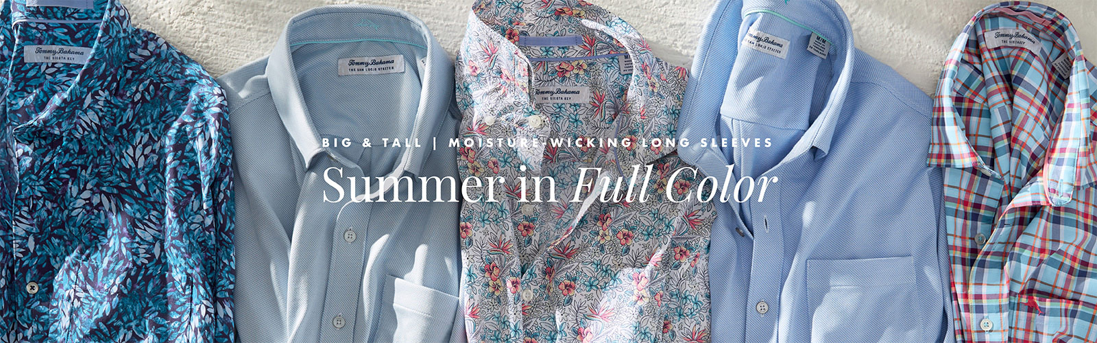 Big & Tall | Moisture-Wicking Long Sleeves: Summer in Full Color