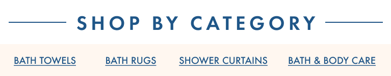 Bath: Shop By Category - Main