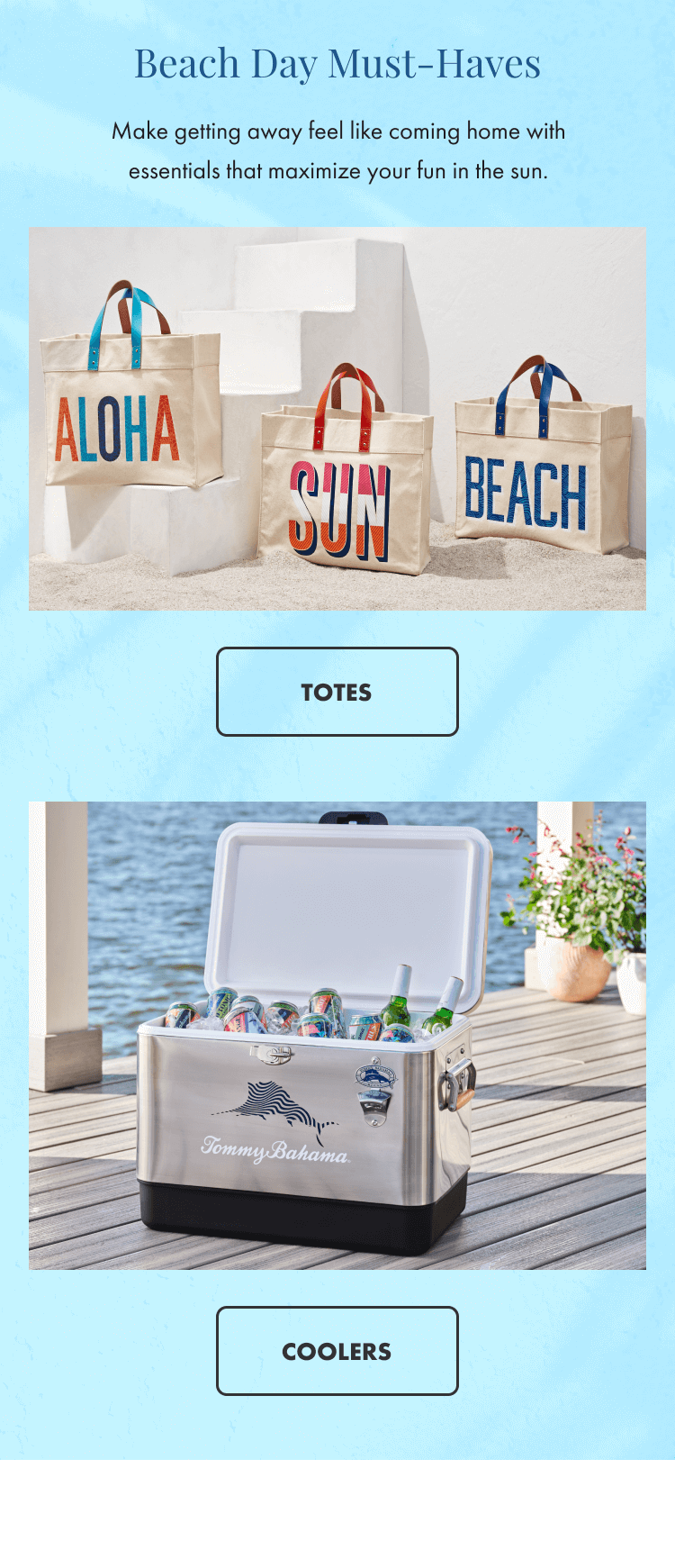 Beach Day Must-Haves - Totes & Coolers