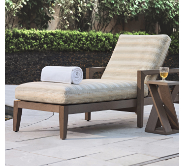 Tommy Bahama outdoor side table and chaise lounge