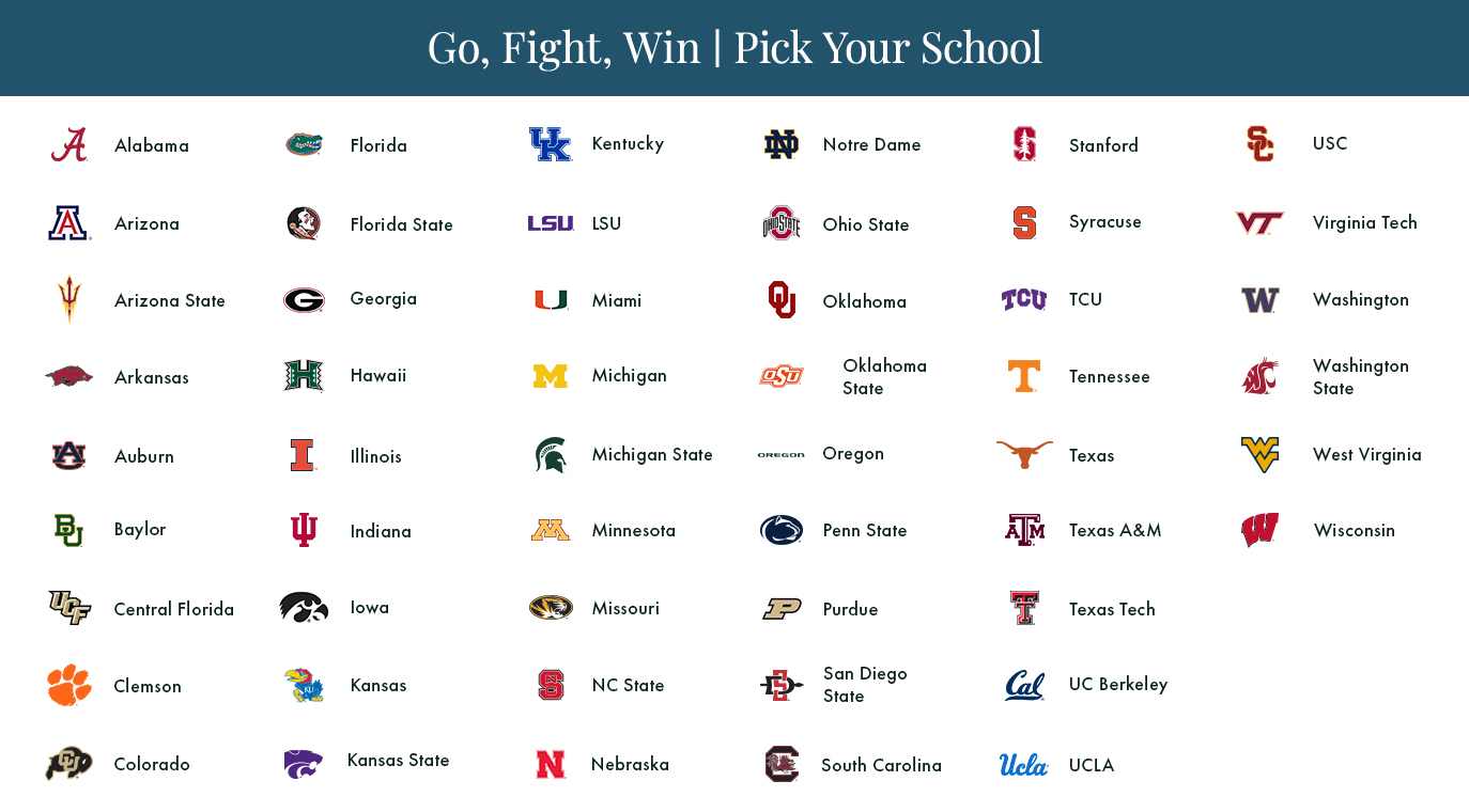 Go, Fight, Win / Pick Your School
