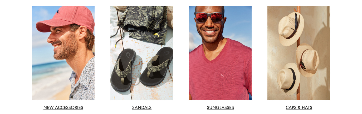Accessories, Sandals, Sunglasses, Caps & Hats