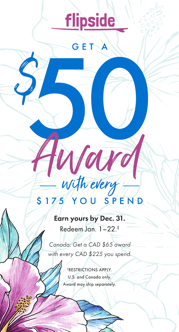 Flipside: Get a $50 Award for Every $175 You Spend.  In Canada, Get $65 for Every $225.