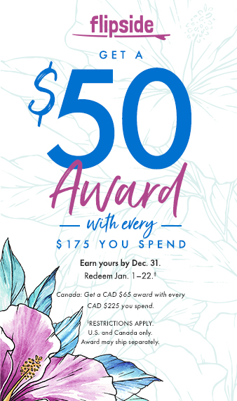 Flipside: Get a $50 Award for Every $175 You Spend.  In Canada, Get $65 for Every $225.