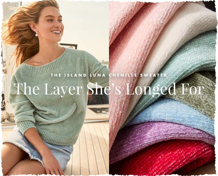 The Island Luna Chenille Sweater - The Layer She's Longed For