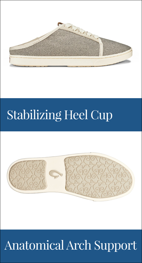 Olukai: Stabilizing Heel & Arch Support